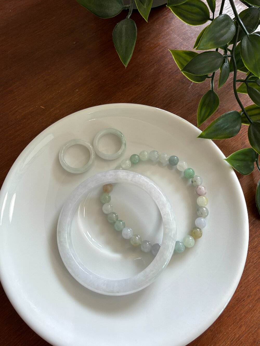 54.2mm Certified Grade A Light Lavender Jadeite Bangle